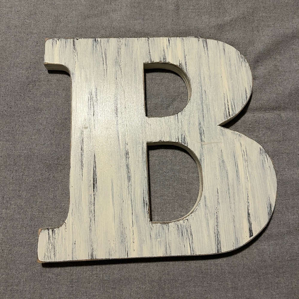 Hand-painted “B” Wall Decor